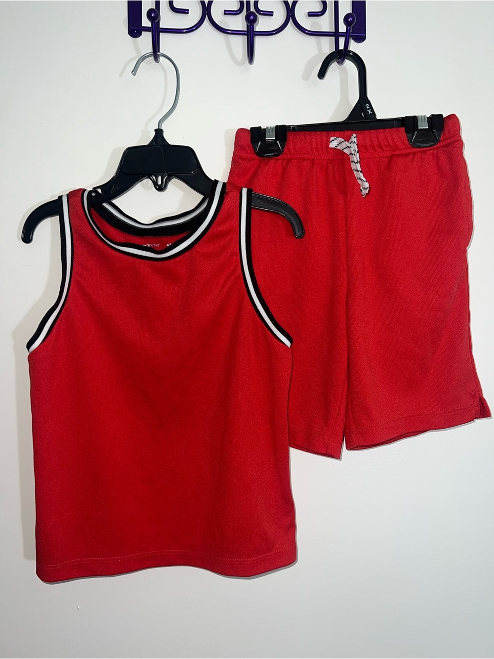 Old Navy Red Athletic Tank and Shorts Set for Kids